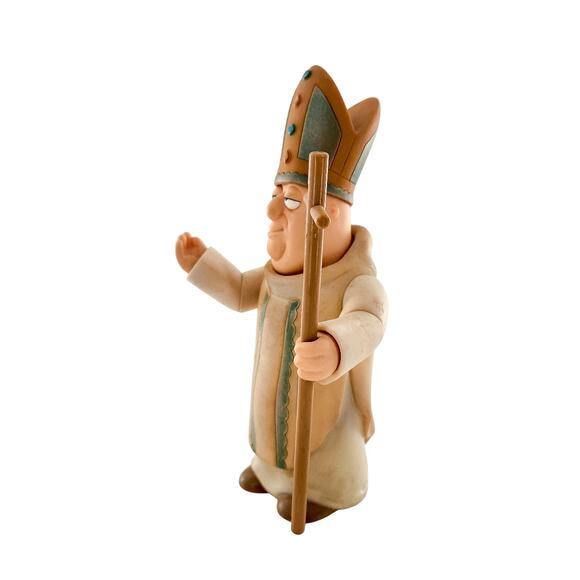 The Pope Family Guy Series 3 2005 Mezco Toys Action Figure with Hat and Staff - Picture 5 of 9